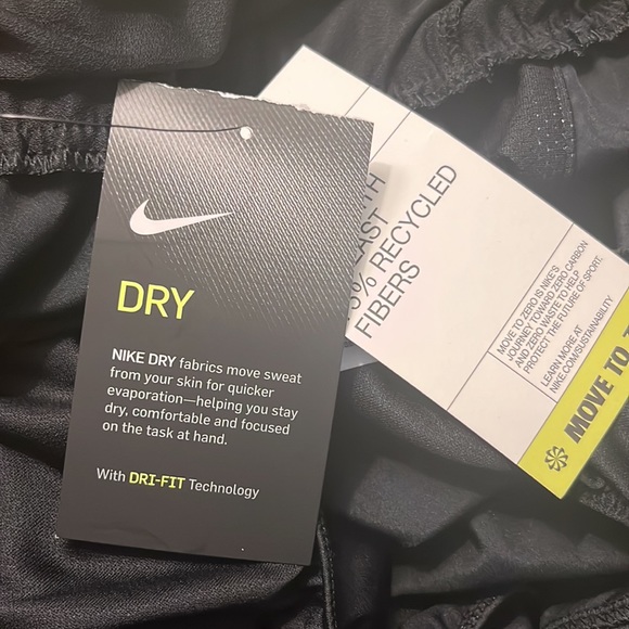 NWT 3x Nike athletic shorts. Black with white trim. Standard fit. - Picture 3 of 4